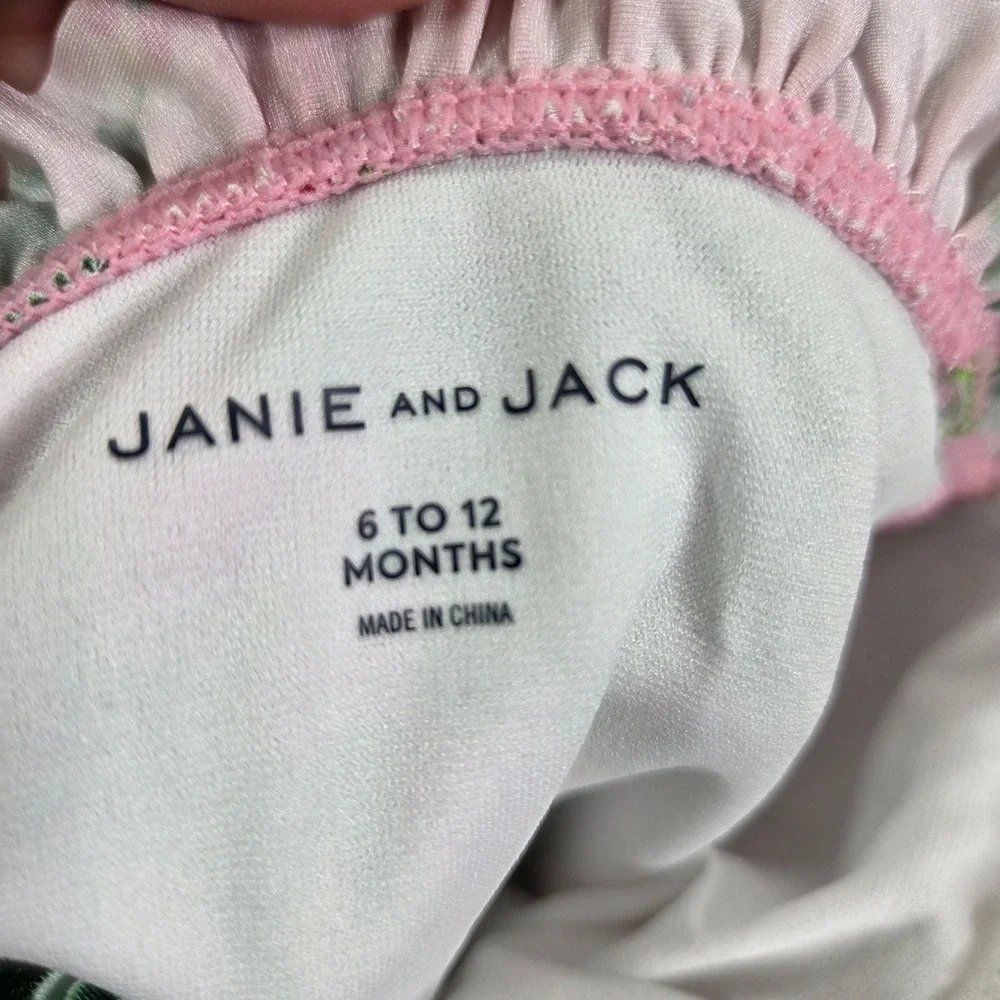 NEW Janie and Jack Tropical Flamingo Bathing Suit Swim Suit Girls‎ 6-12M